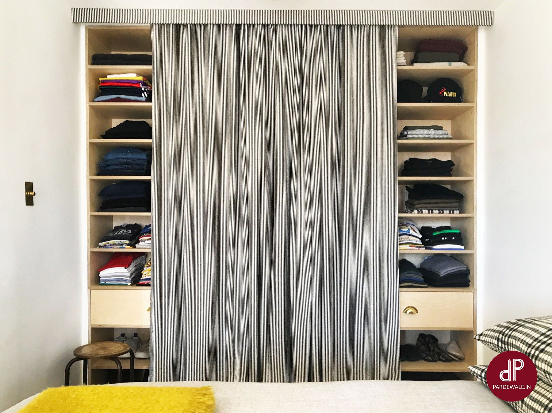 Using Curtains as Closet Doors: Stylish and Functional Solutions ...