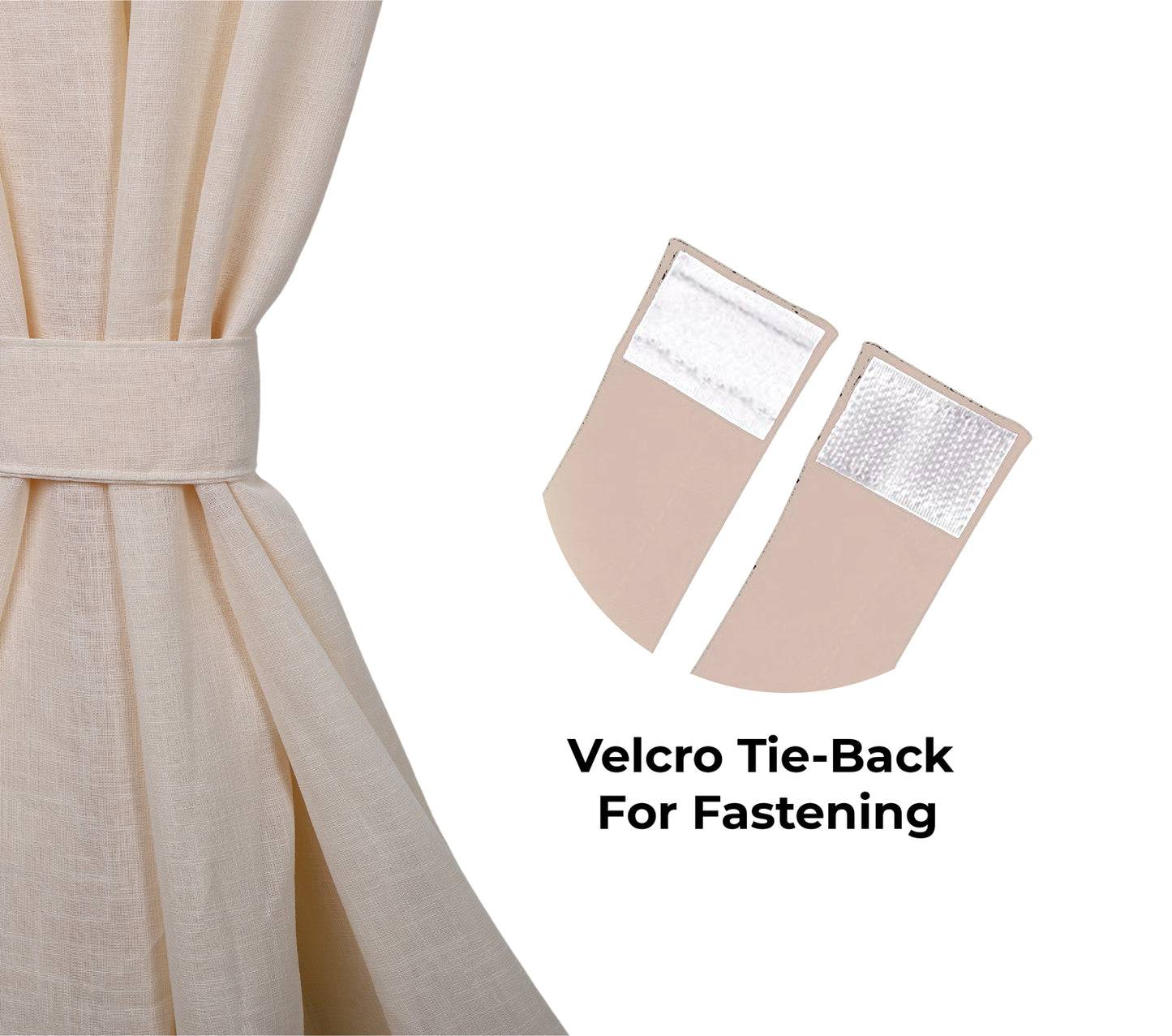Linen Sheer - Cream (Pack of 1)