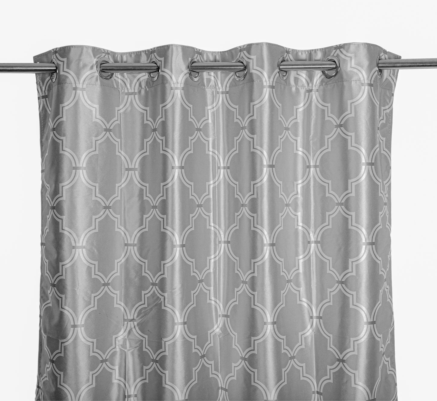 Morocco Blocks Digital Curtain - Grey (Pack of 1)
