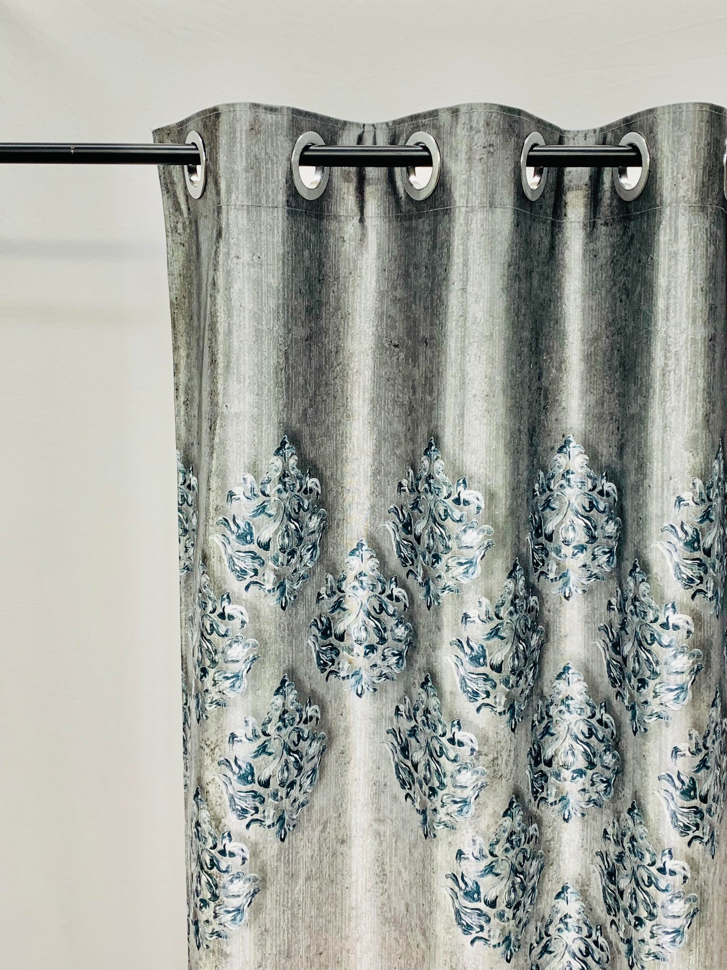 Armani Digital Print Curtain - Grey - PARDEWALE.in