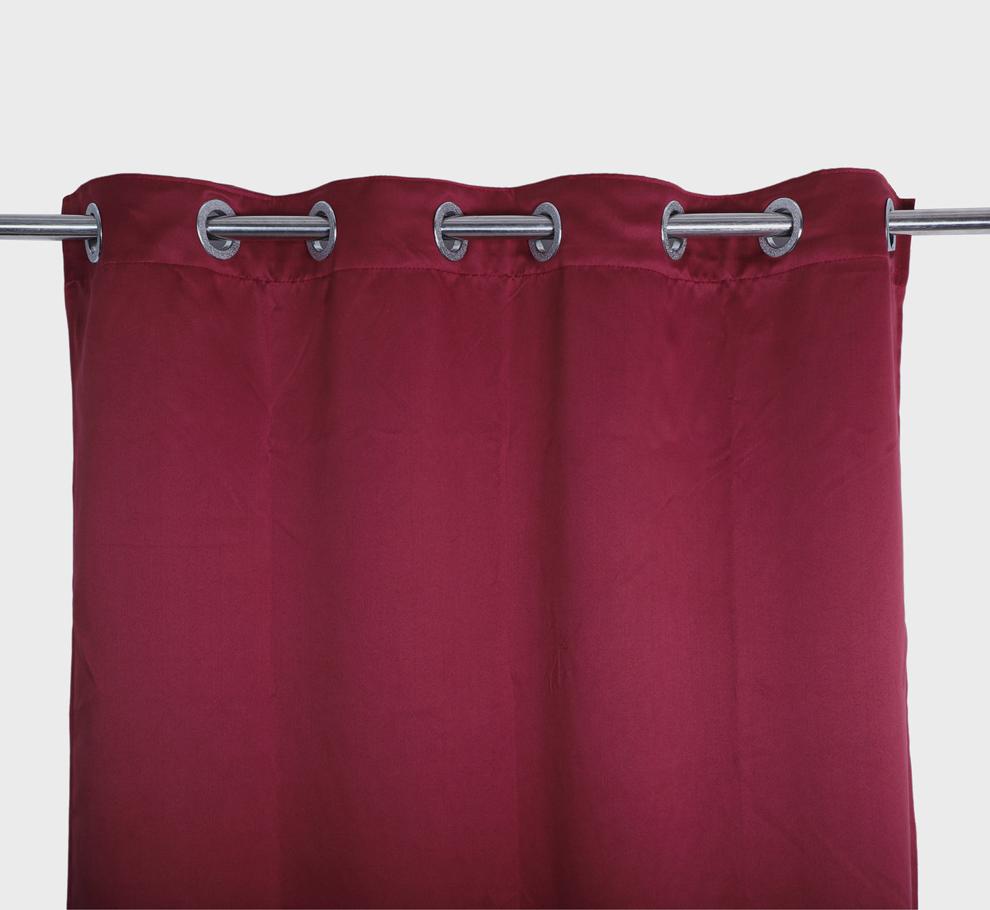 Blackout Plain Curtain Maroon Colour