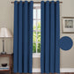 blackout plain navy blue curtain