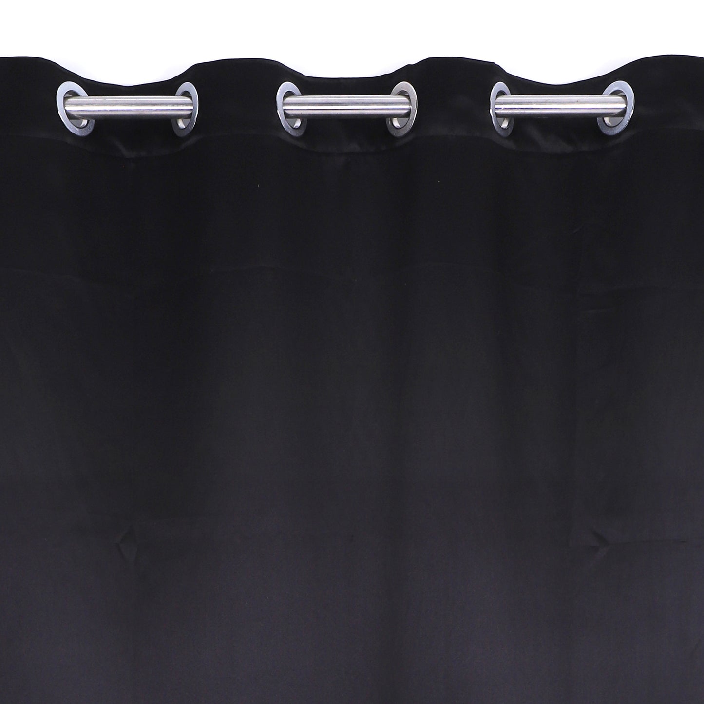 Blackout Plain Curtain - Black - PARDEWALE.in