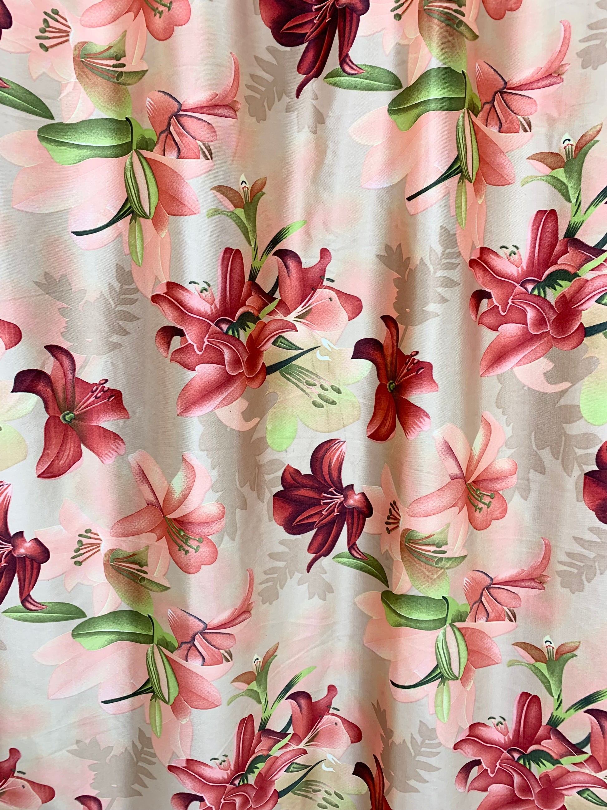 Swiss Orchid Flower Curtain