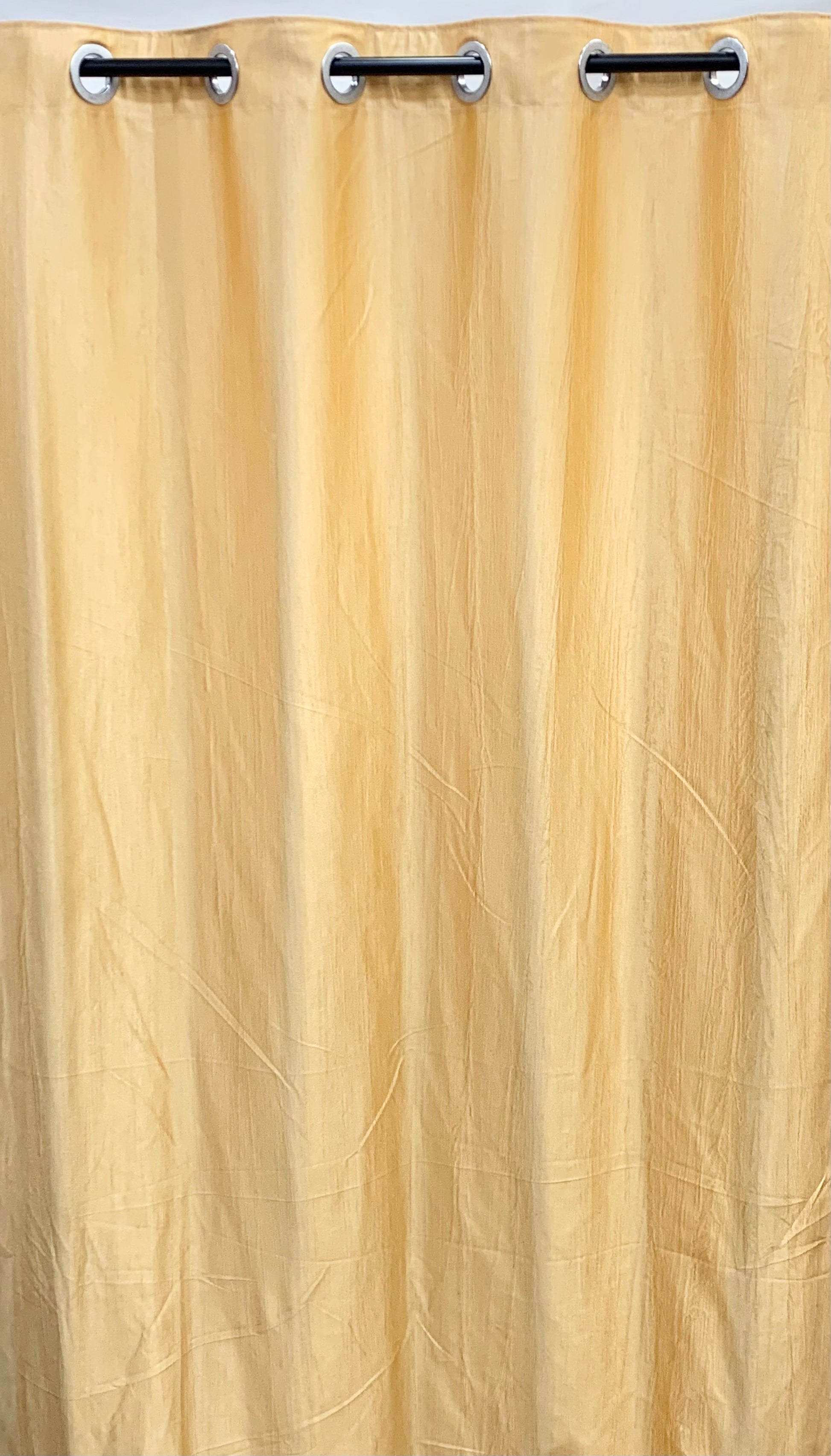 Long Crush Plain Curtain - Gold - PARDEWALE.in