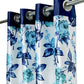 Swiss Magnolia Printed Curtain - Blue (Pack of 1)
