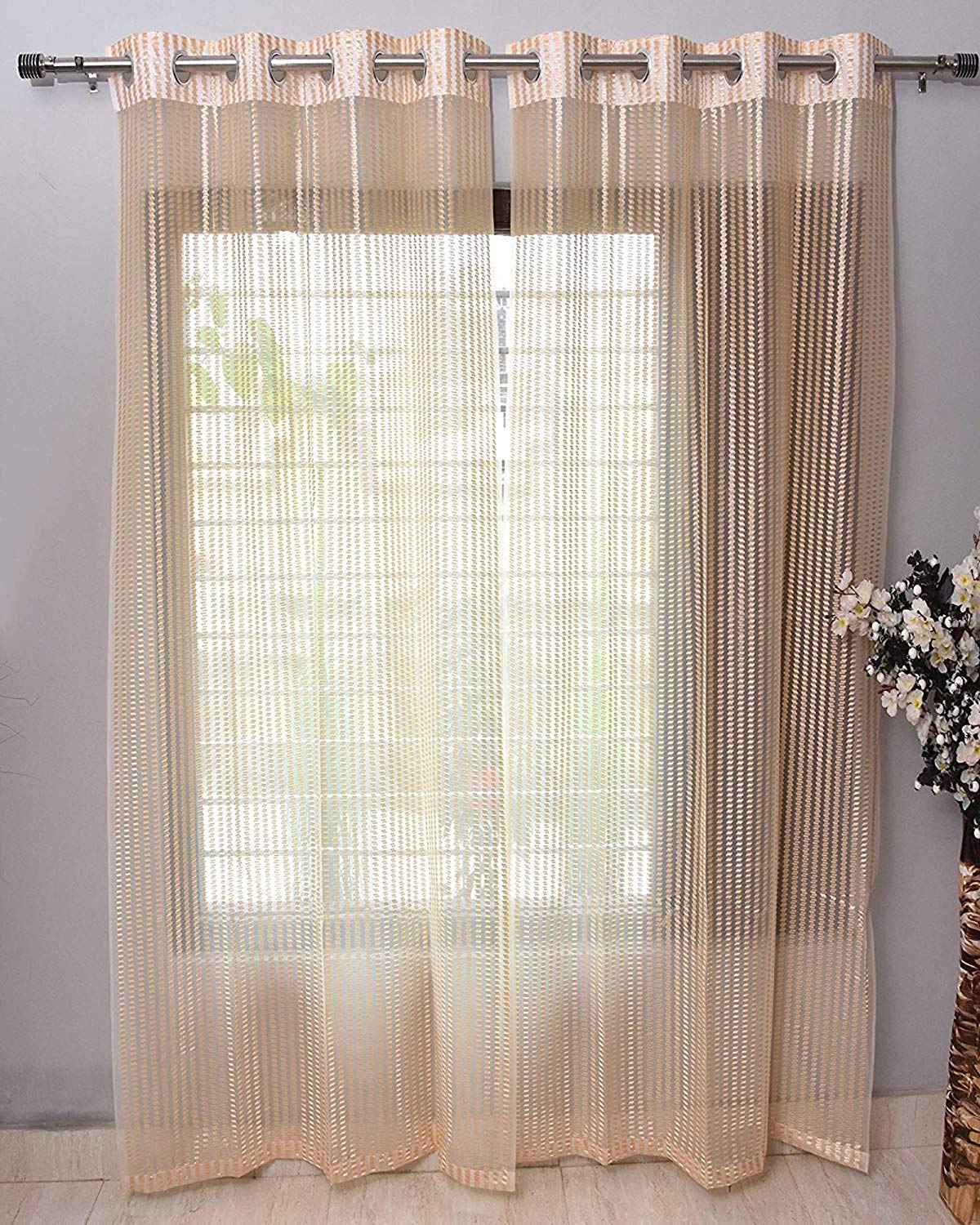 Sheer Net (Tissue) - Cream - PARDEWALE.in