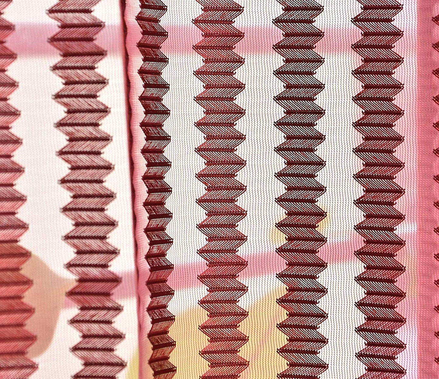 Sheer Net (Tissue) - Maroon - PARDEWALE.in