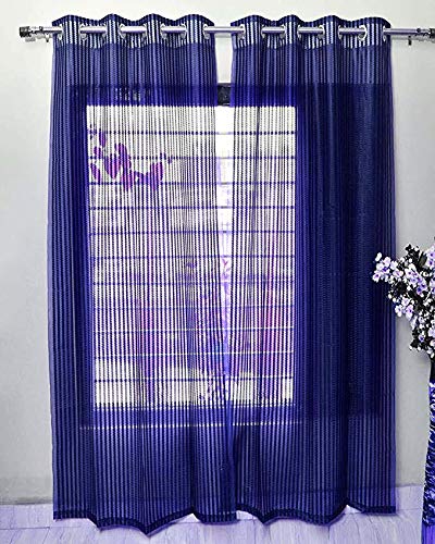 Sheer Net (Tissue) - Navy Blue - PARDEWALE.in