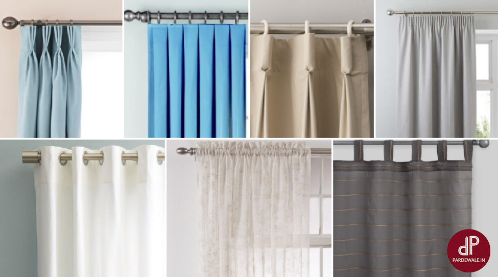 Different Types of Curtain Pleats and Their Effects