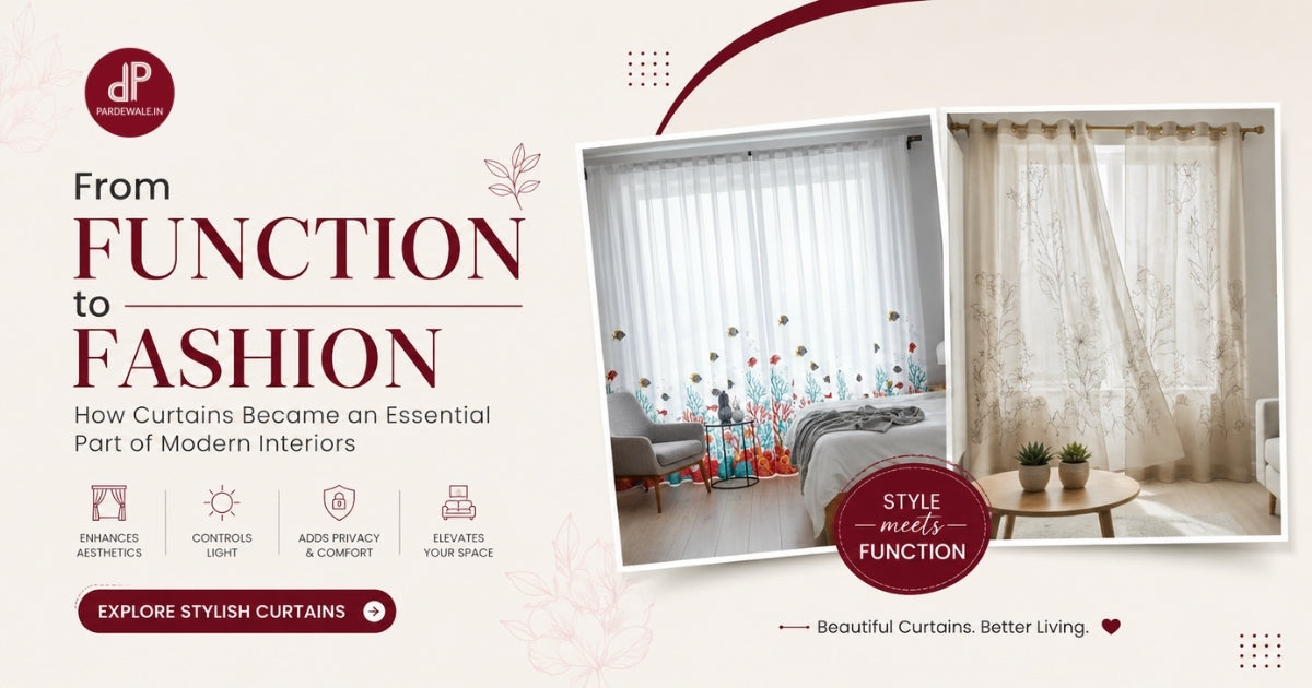 From Function to Fashion: How Curtains Became an Essential Part of Modern Interiors
