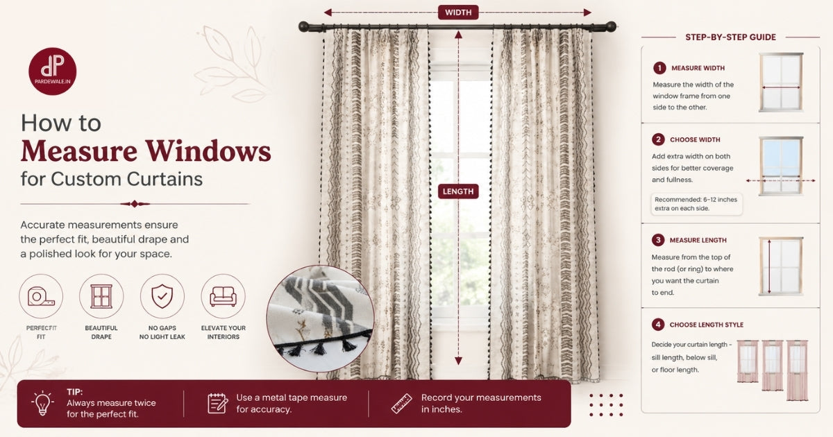How to Measure Windows for Custom Curtains