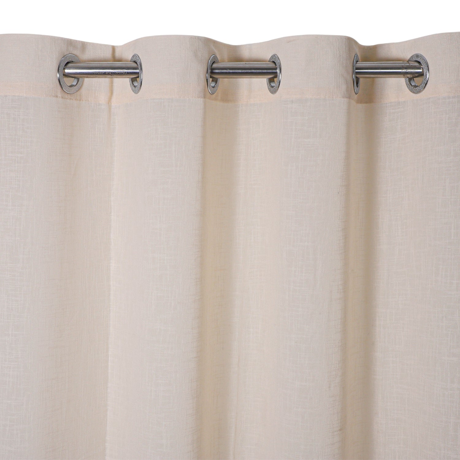 linen sheer cream curtain