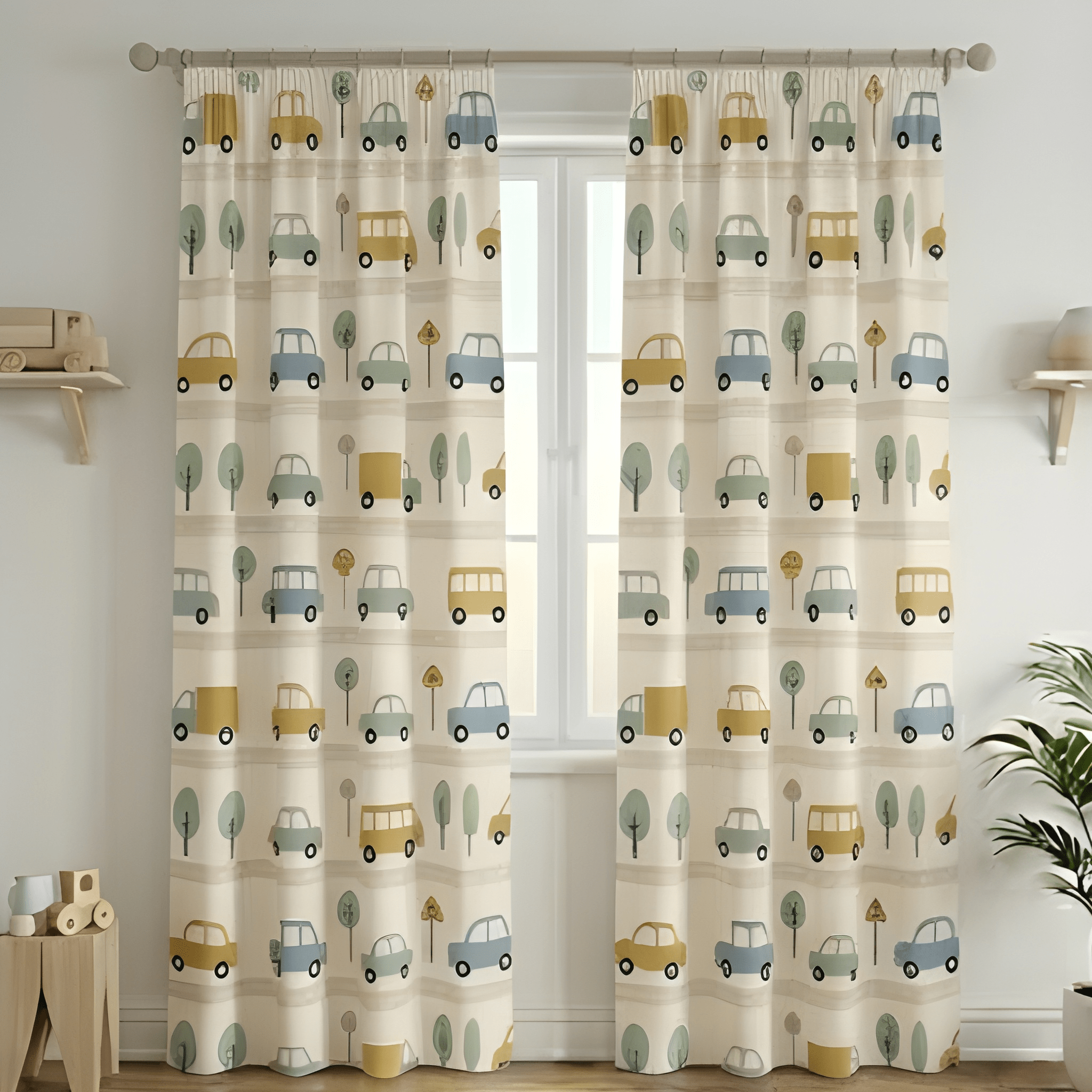Eye cache Kids design Prints - Pack Of 1 Curtain