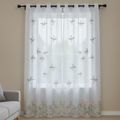 Linen Sheer - Floral Print - Pack Of 1 Curtain