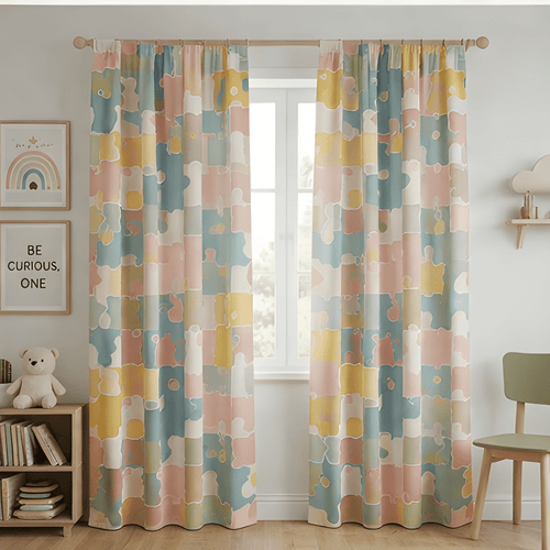Eye cache Kids design Prints - Pack Of 1 Curtain