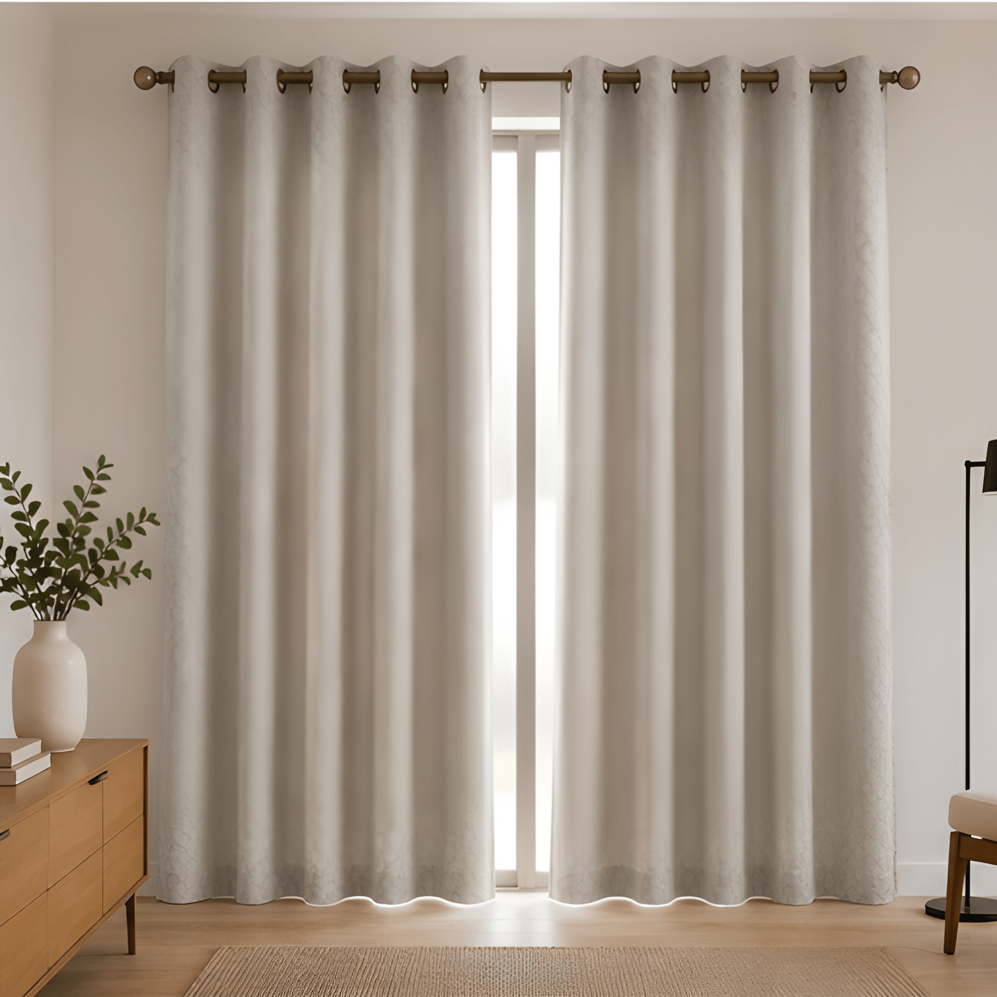 Textured Curtain - Oyester Grey - Pack of 1