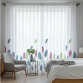 Linen Sheer - Fish & Aqua Print - Pack Of 1 Curtain