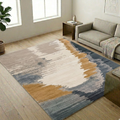 Area Rug with Mixed color theme - Rectangle - Premium Wool Carpet