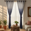 Cotton Light - Room Darkening  Floral Curtains - Pack of 1 Curtain