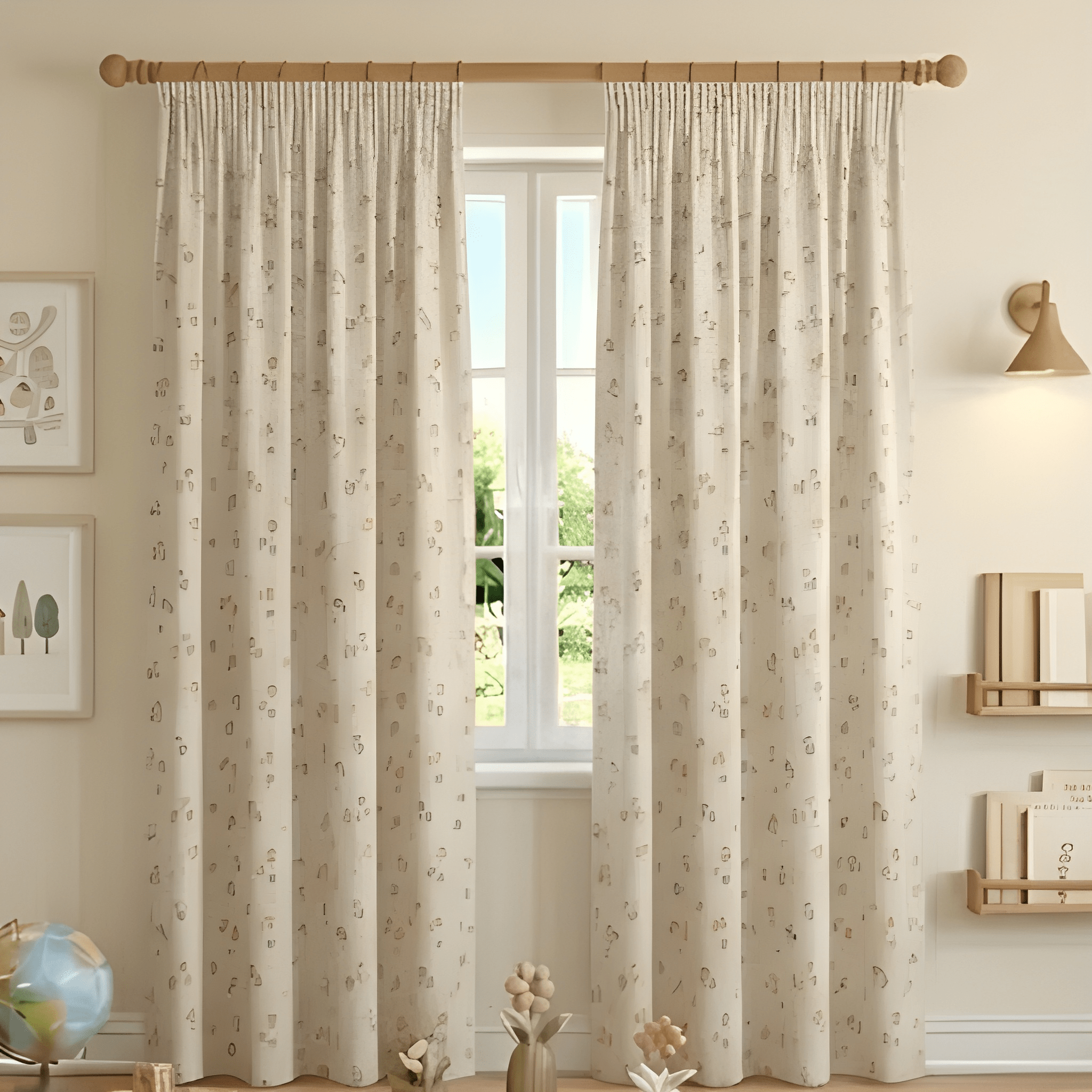 Animated Kids Print Curtain  - Pack Of 1 Curtain