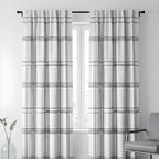 Contemporary Geometric Design Curtain  – Premium 100% Polyester - Pack Of 1 Curtain
