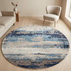Area Rug with Abstract pattern design - Circle - Premium Wool Carpet