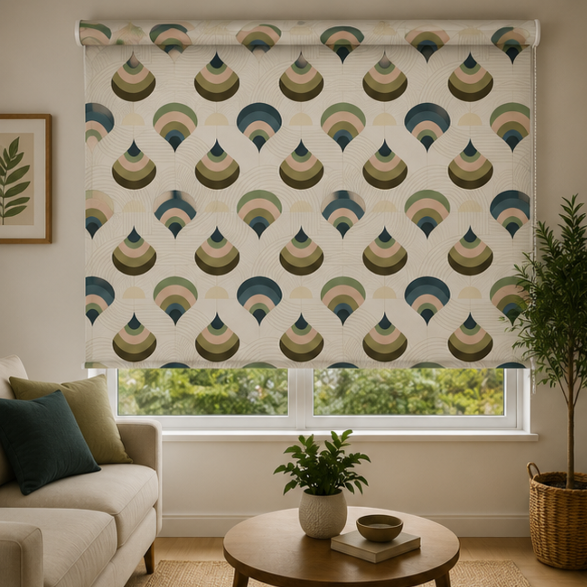 Modern geometric design | Roller & Roman Blinds | Premium Quality Prints