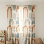 Elegant Geometric Printed Curtain– Premium 100% Polyester - Pack Of 1 Curtain
