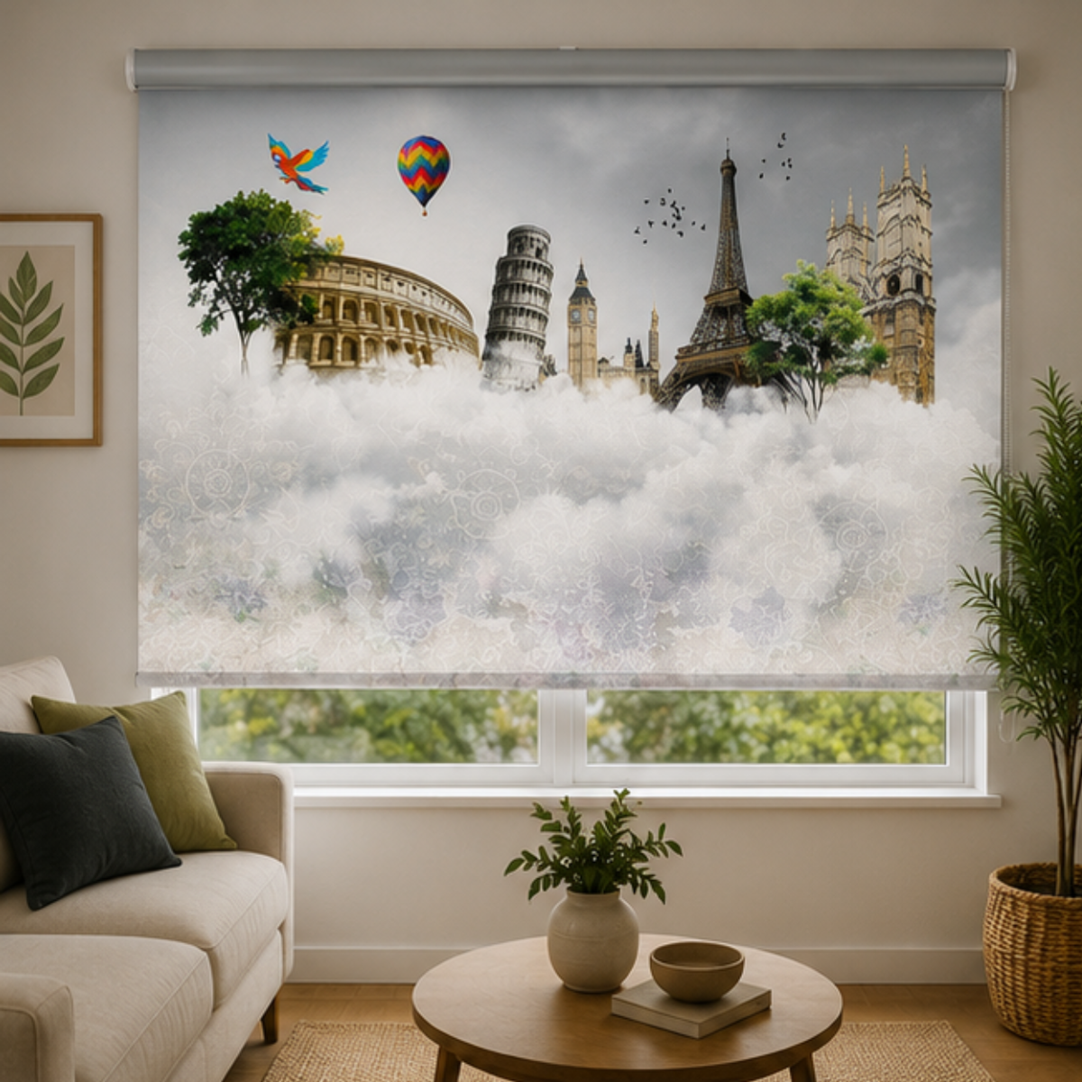 Aesthetic monument theme design | Roller & Roman Blinds | Premium Quality Prints