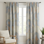 Modern Geometric Printed Polyester Curtain - Premium 100% Polyester - Pack Of 1 Curtain