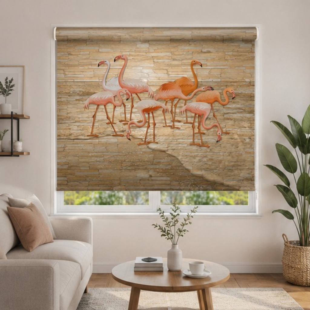 Sea Crane Blind Design | Roller & Roman Blinds | Premium Quality Prints