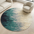 Area Rug with mixed color design - Circle - Premium Wool Carpet