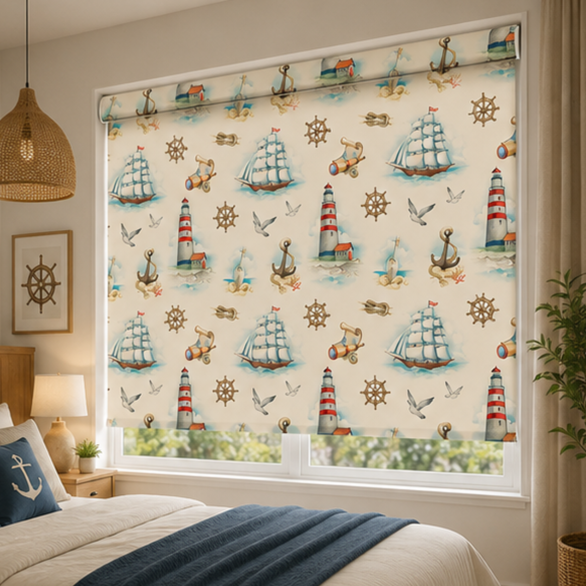 Pirate theme design | Roller & Roman Blinds | Premium Quality Prints