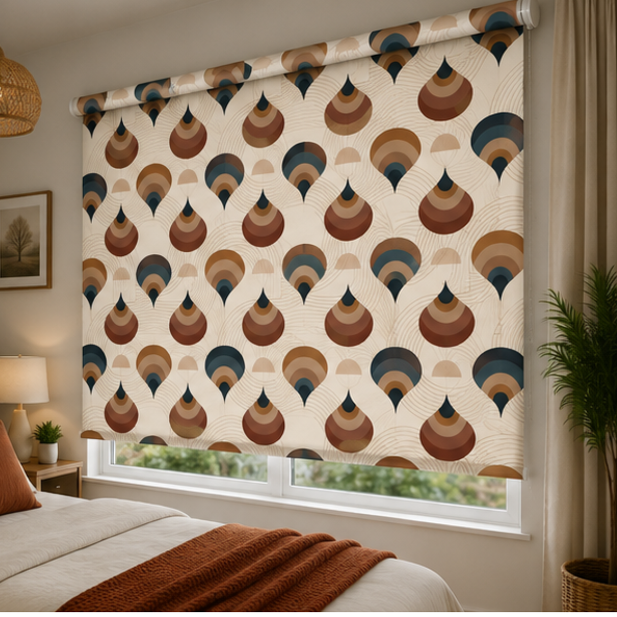Modern geometric design | Roller & Roman Blinds | Premium Quality Prints