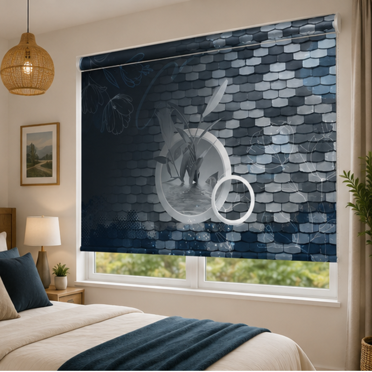 Aesthetic geometric design | Roller & Roman Blinds | Premium Quality Prints