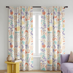 Linear Rhythm Geometric Curtain – Premium 100% Polyester - Pack Of 1 Curtain