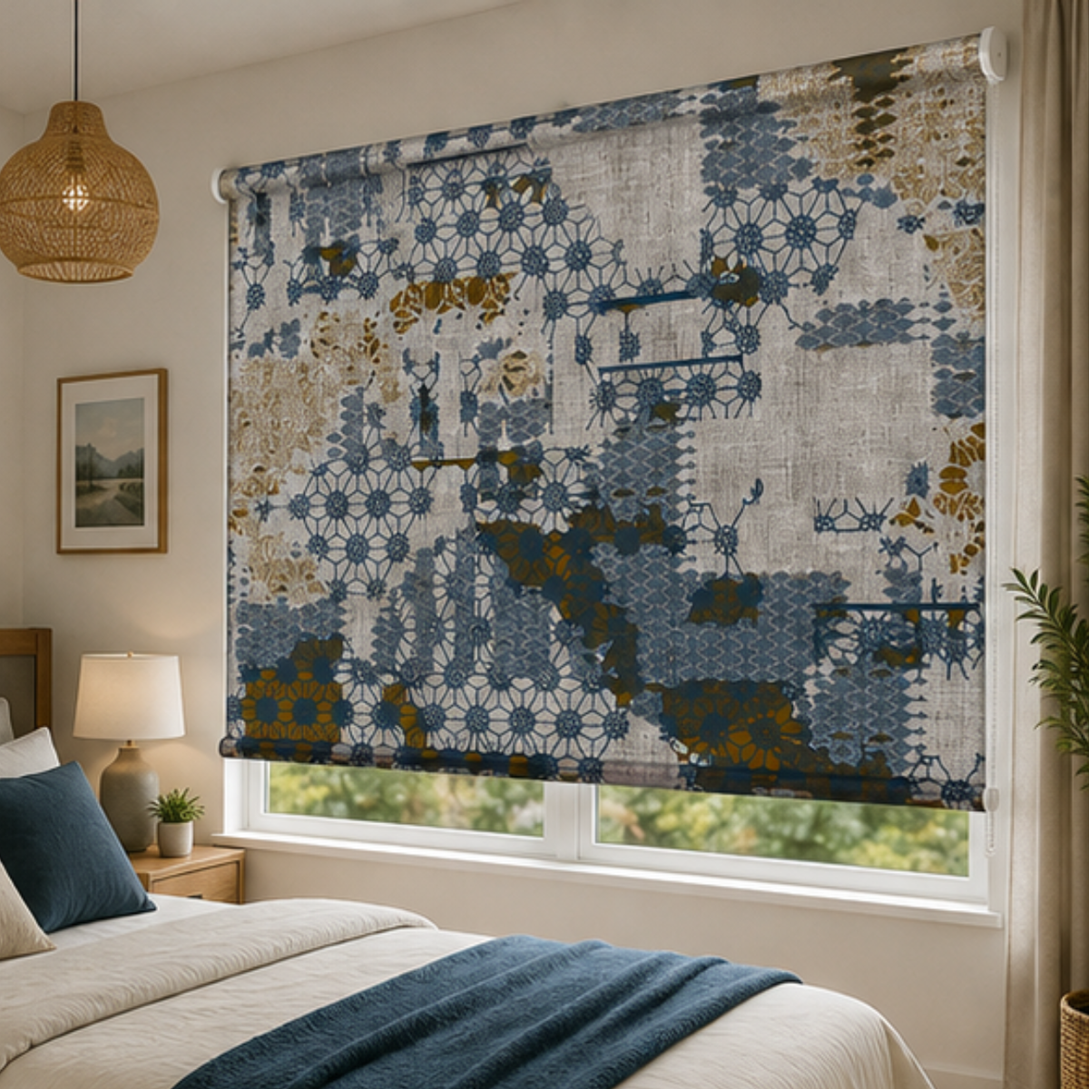 Modern geometric design | Roller & Roman Blinds | Premium Quality Prints