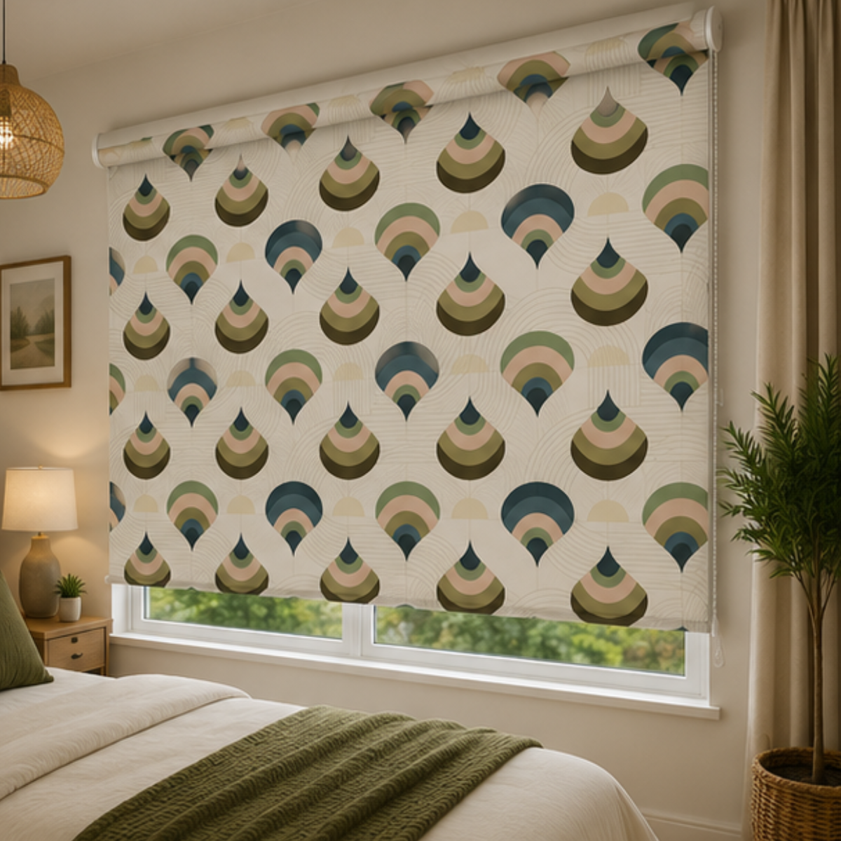 Modern geometric design | Roller & Roman Blinds | Premium Quality Prints