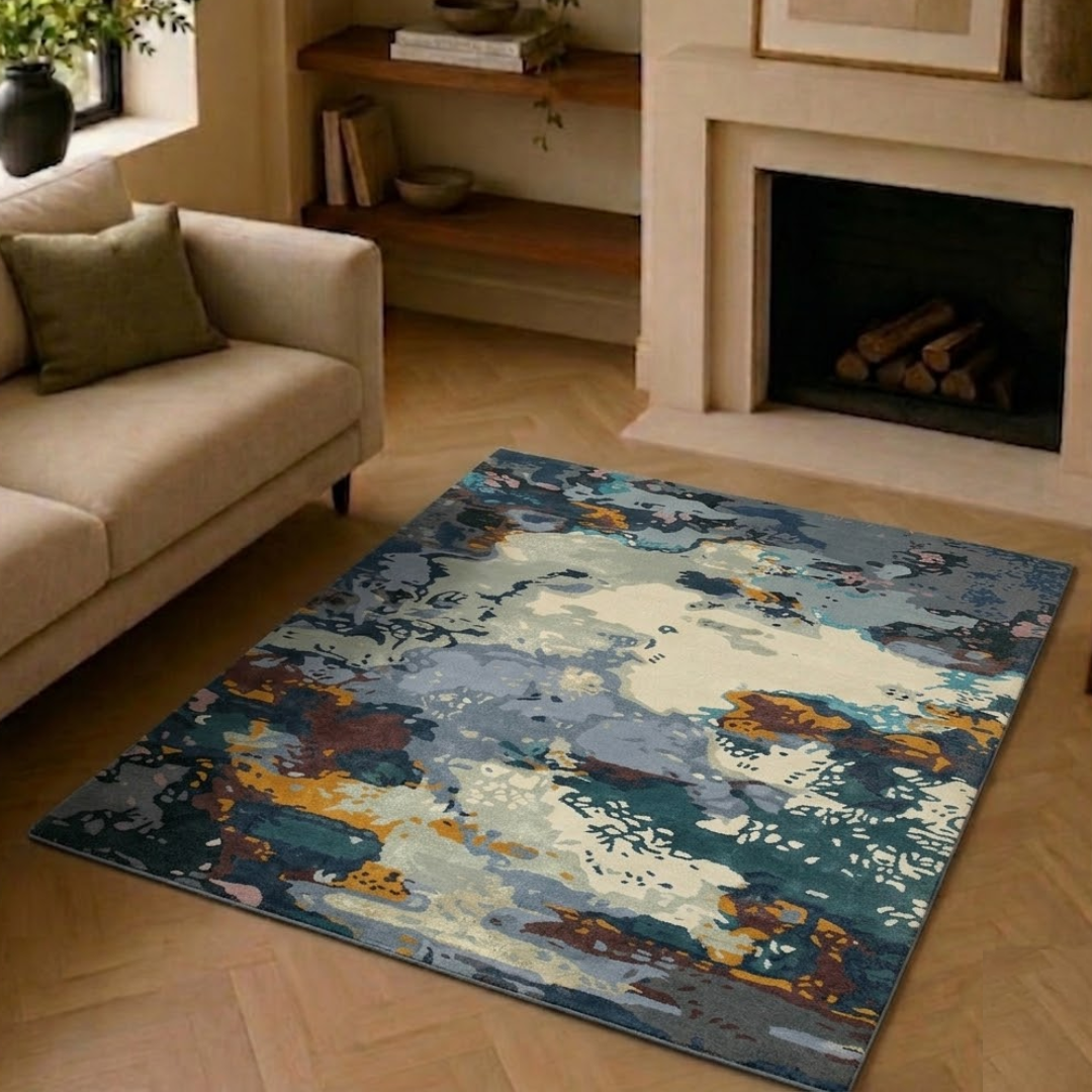 Abstract rug - square