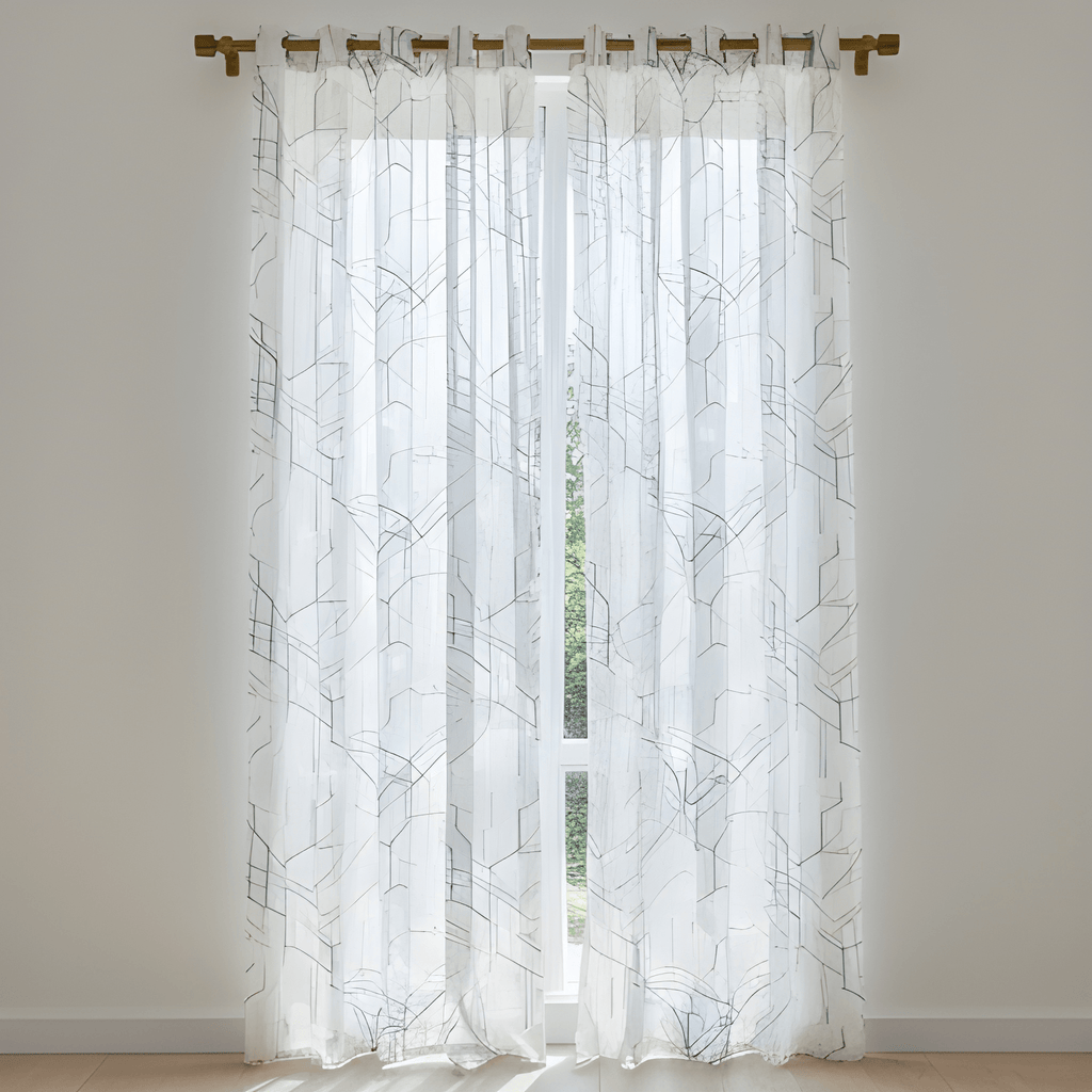 Buy sheer white curtains 