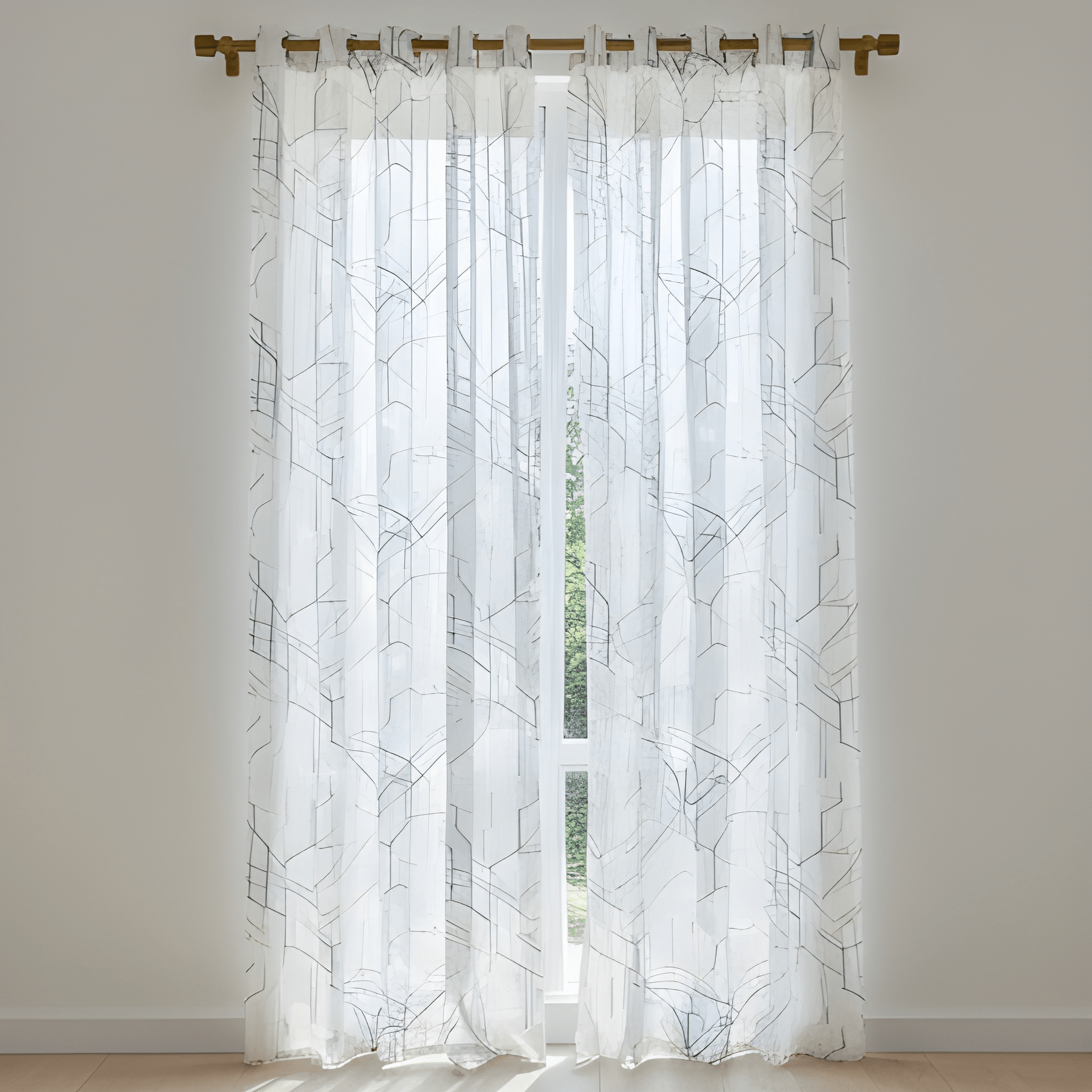 Buy sheer white curtains 