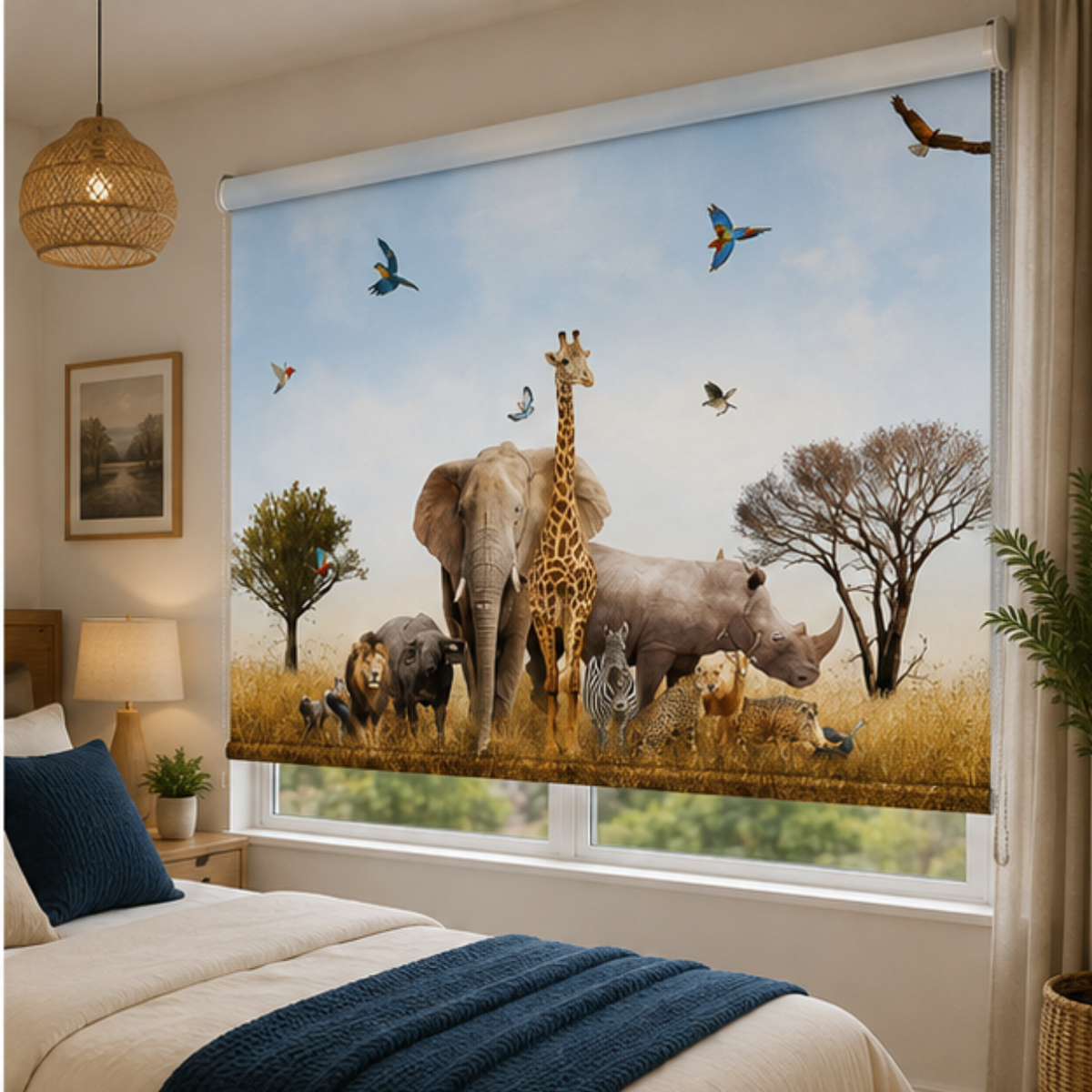 Jungle painting design  | Roller & Roman Blinds | Premium Quality Prints