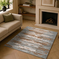 Geometric pattern rug design - Square - Premium Wool Carpet