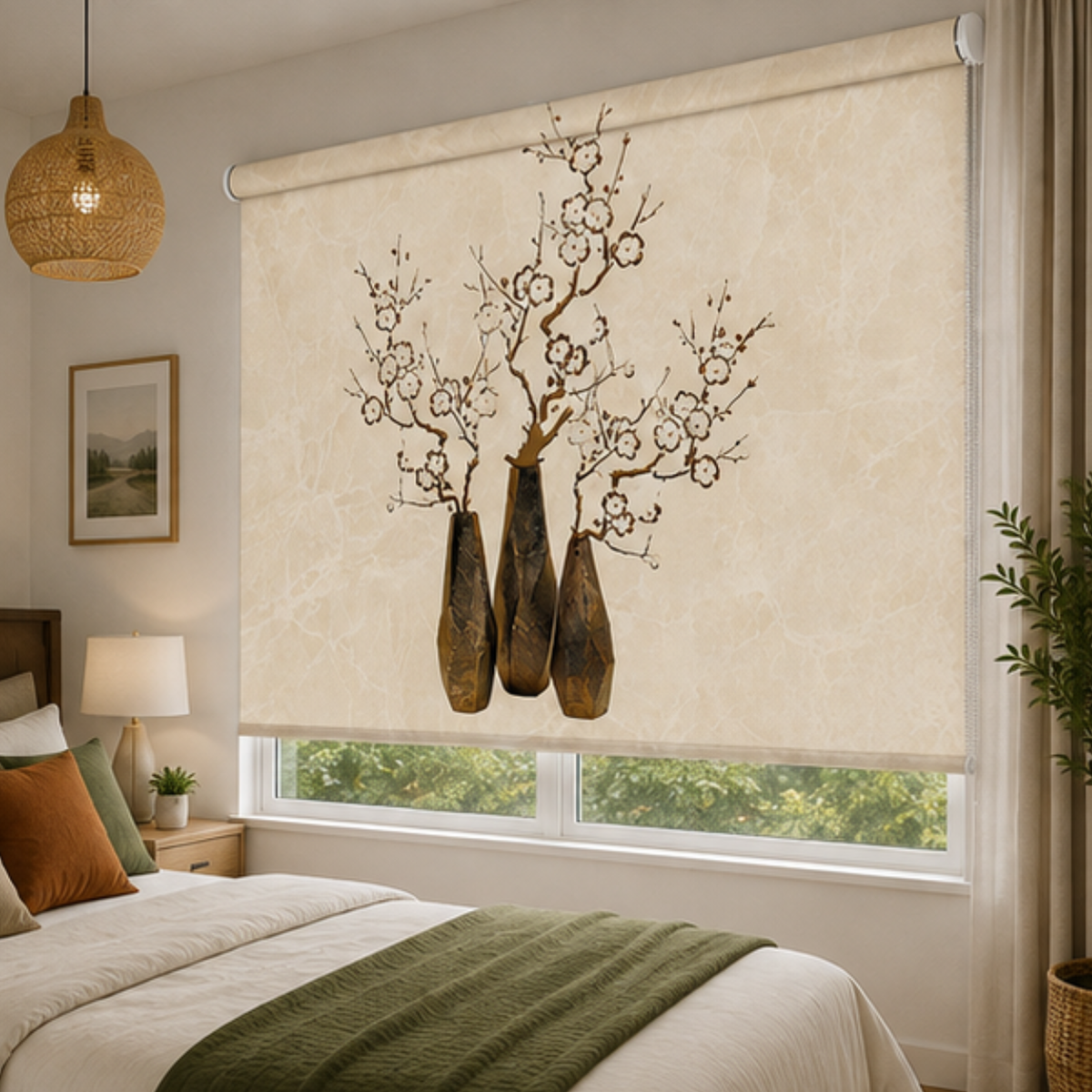Aesthetic painting Blinds design  | Roller & Roman Blinds | Premium Quality Prints