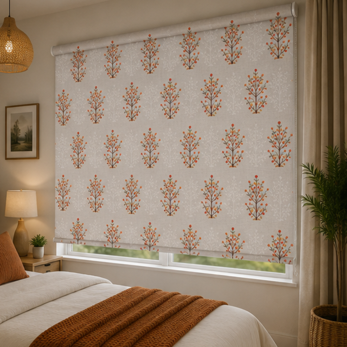 Aesthetic plant design | Roller & Roman Blinds | Premium Quality Prints