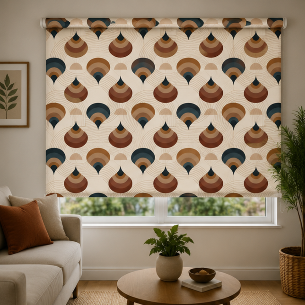 Modern geometric design | Roller & Roman Blinds | Premium Quality Prints