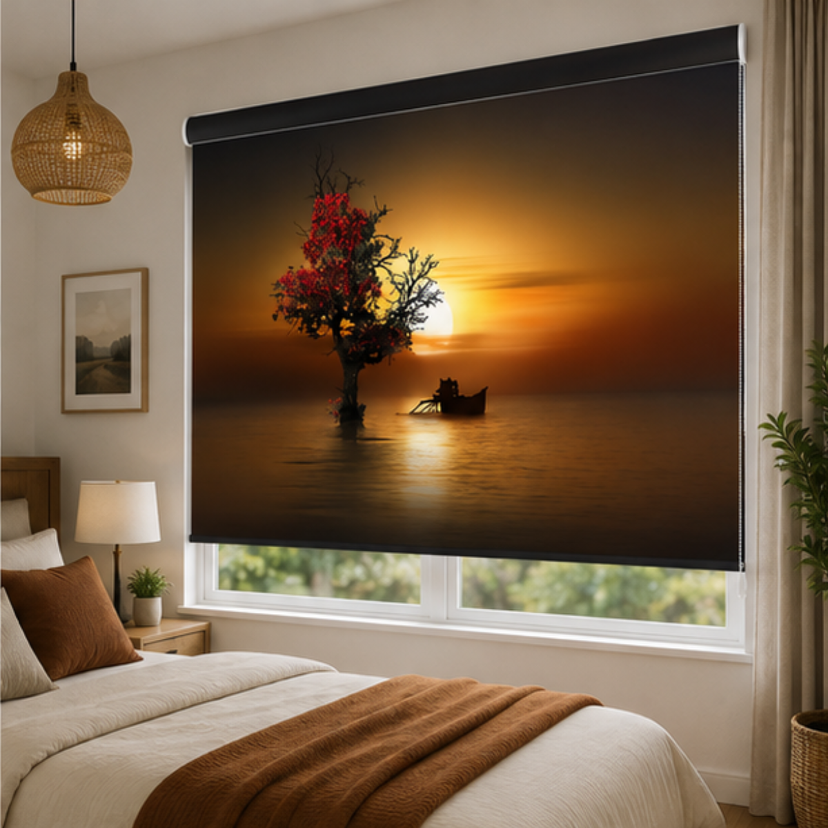 Sunset theme design | Roller & Roman Blinds | Premium Quality Prints