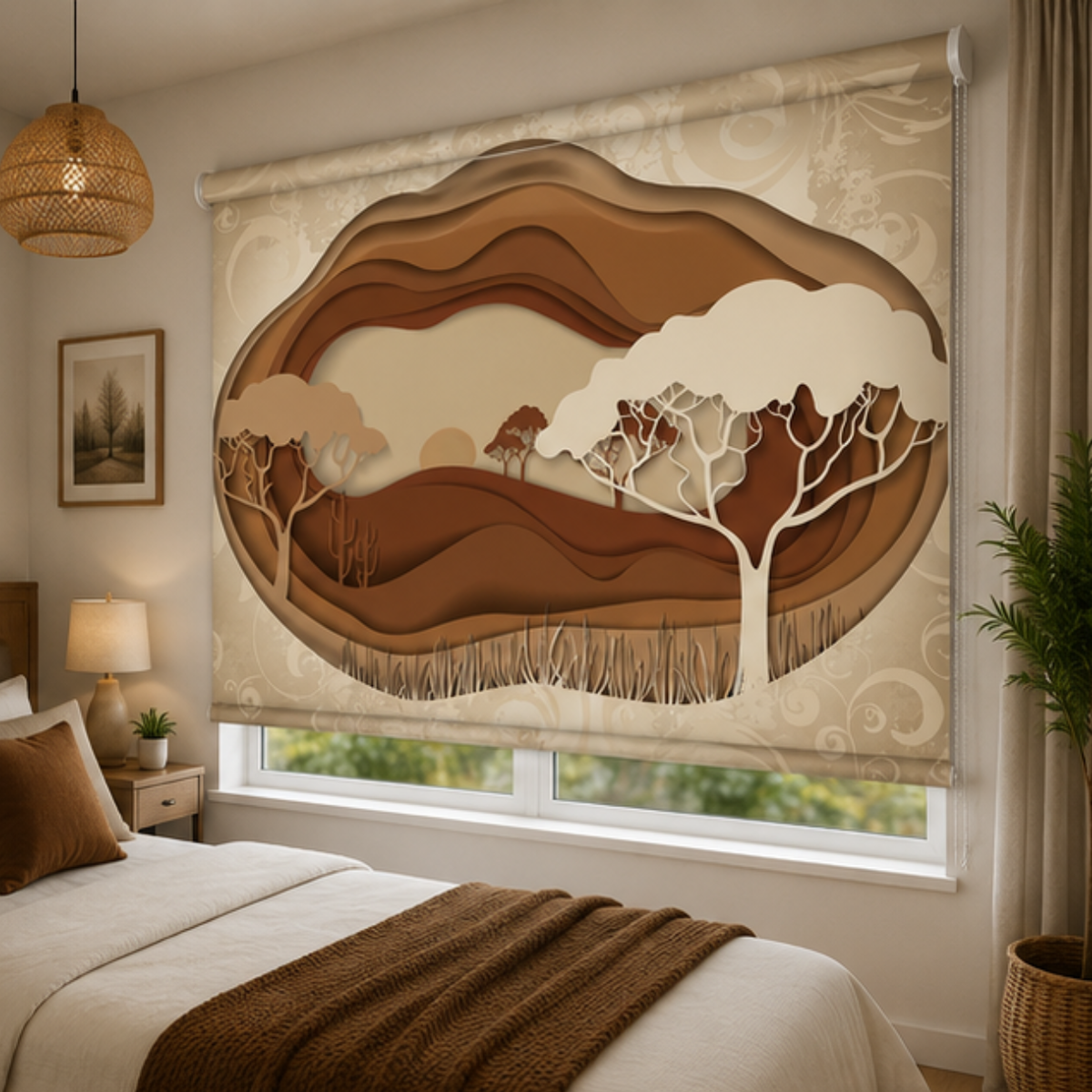 Desert painting design for modern rooms | Roller & Roman Blinds | Premium Quality Prints