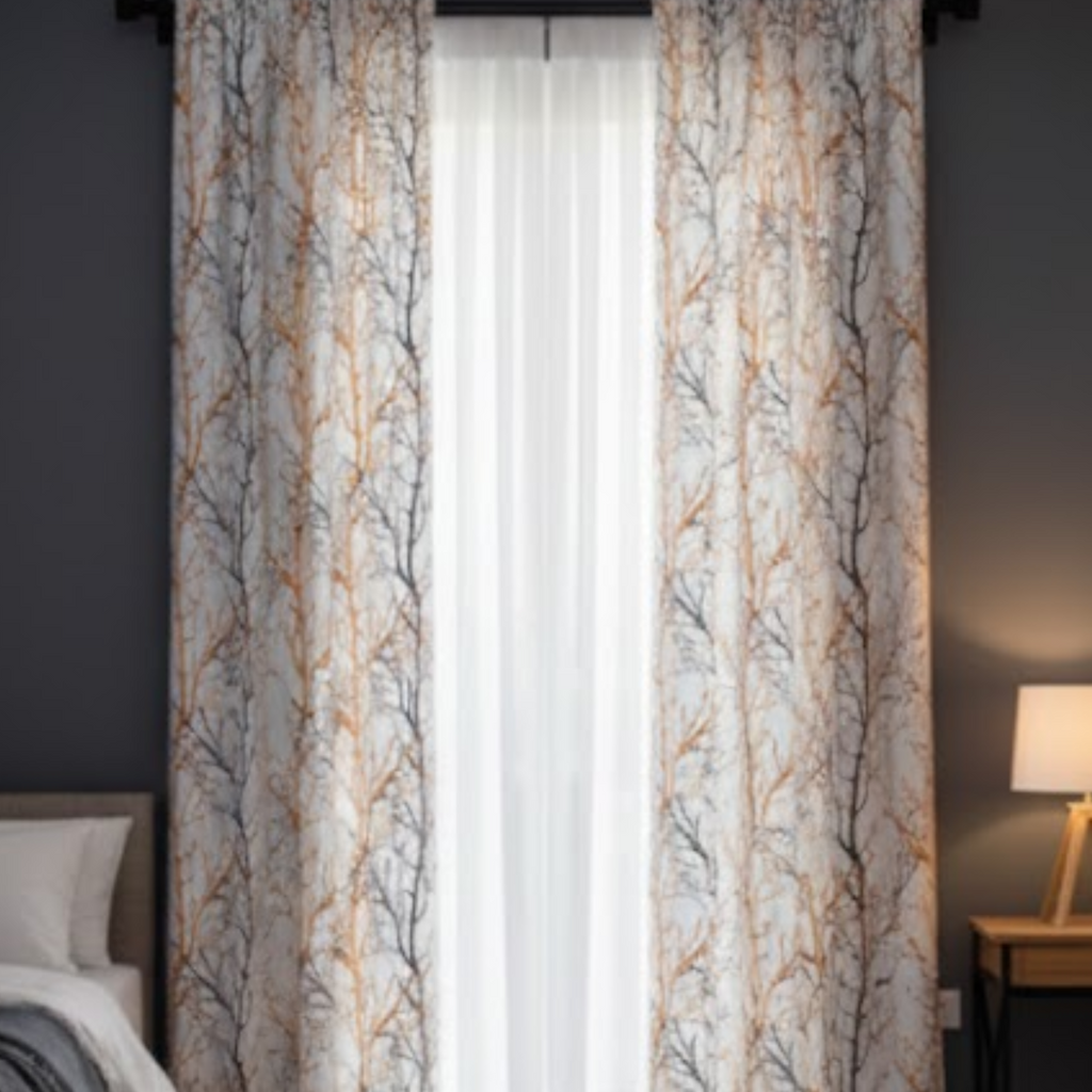 Cotton Light - Room Darkening Stripes Decorative curtains - Pack of 1 Curtain